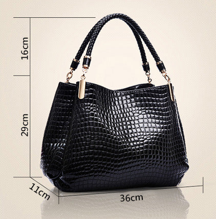 Bellina® | Durable Elegance Handbag with Crocodile Pattern