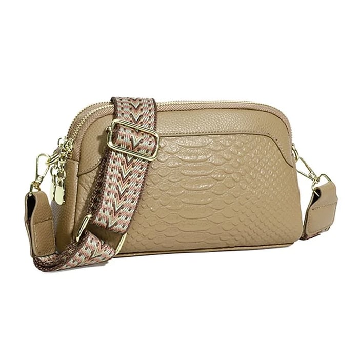 Ilaria® | Elegant Charm Mini Crossbody Bag with Crocodile Pattern