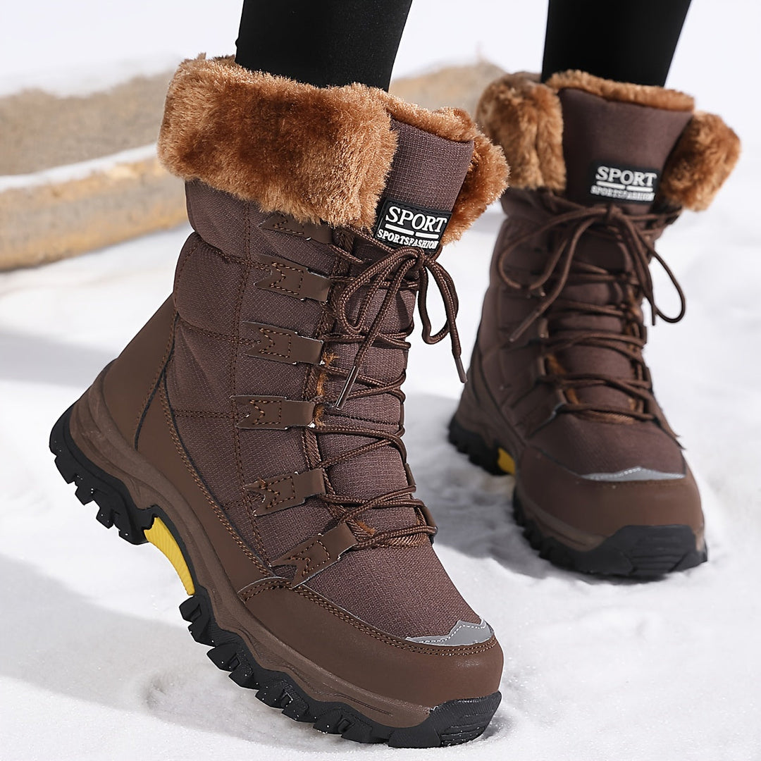 Maya - Waterproof Insulated Snow Boots with Faux Fur