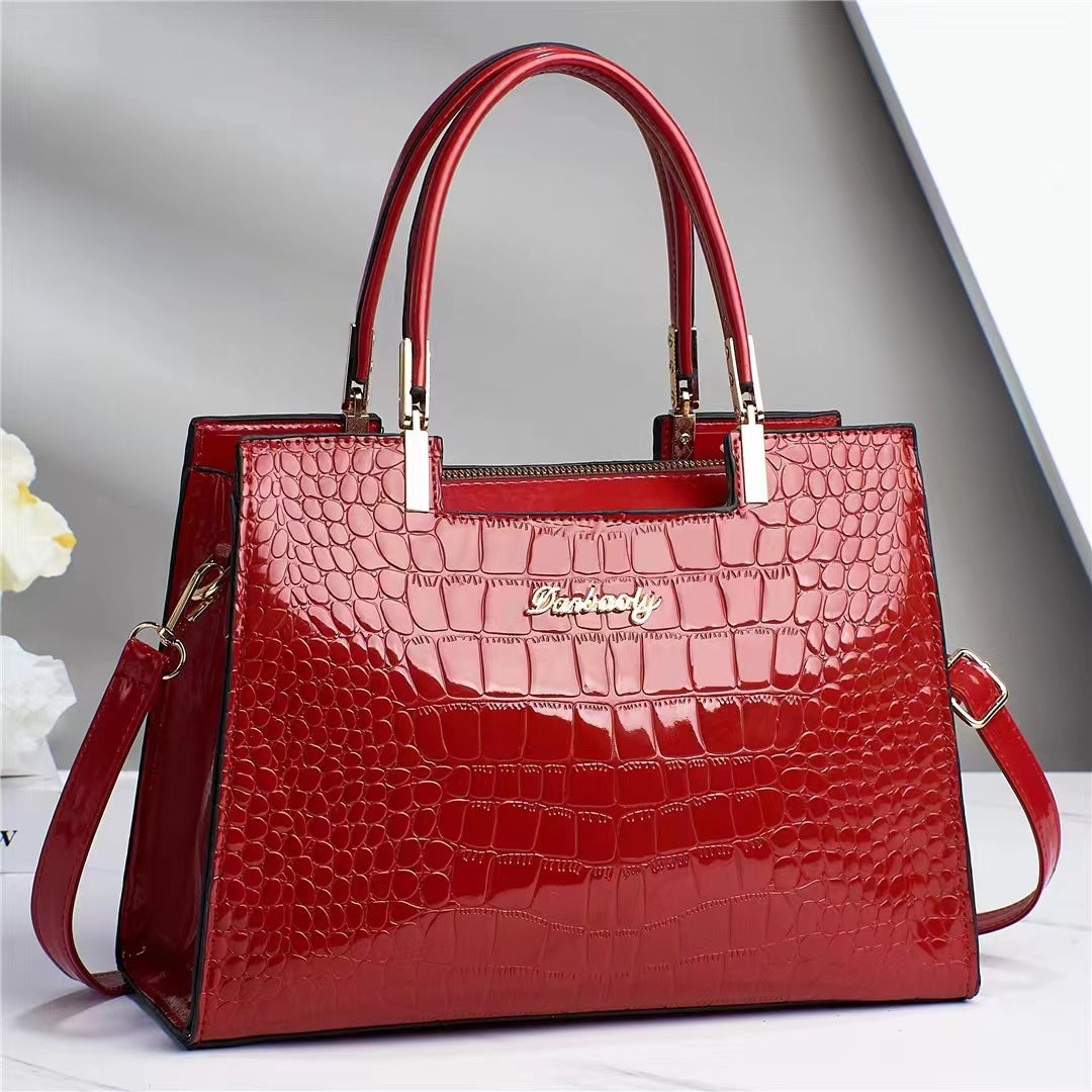 Gabriella® | Shine Luxury Handbag with Crocodile Print