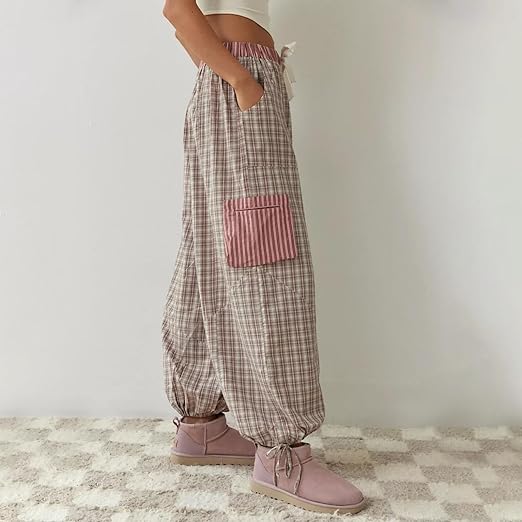 Ava 2-Piece Women's Loungewear – Checked Pajamas