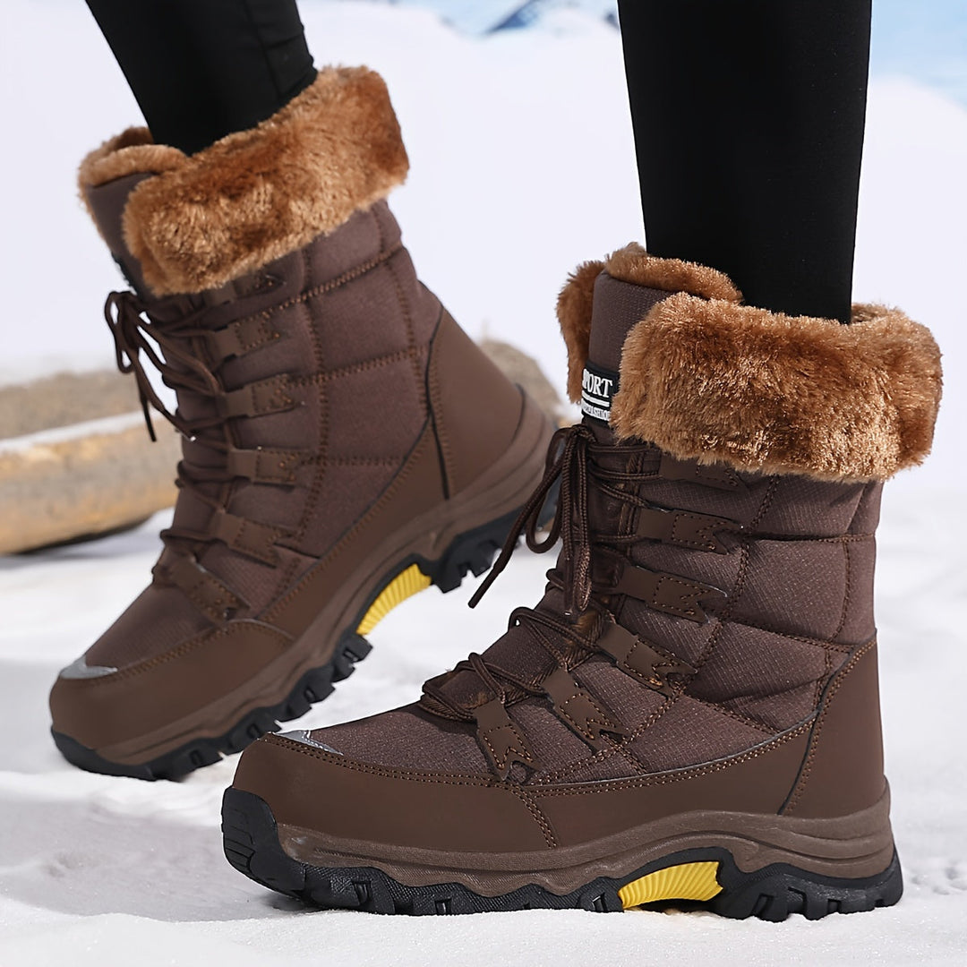 Maya - Waterproof Insulated Snow Boots with Faux Fur