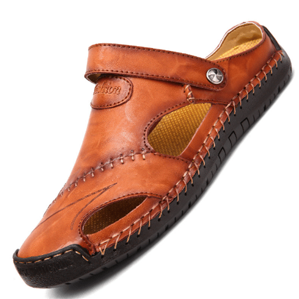 Chris™ | Orthopedic leather sandals