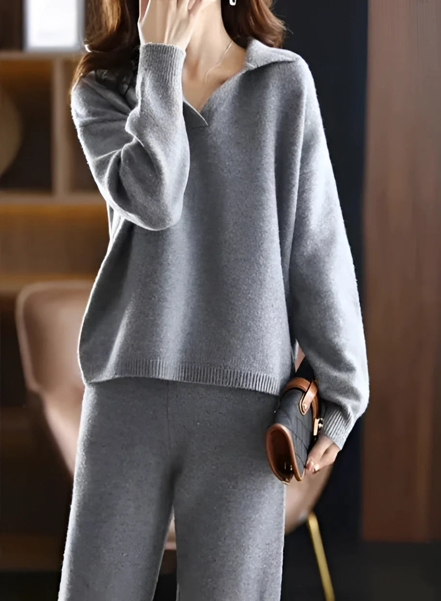 Ella Cashmere Sweater & Pants - Luxury Loungewear Set