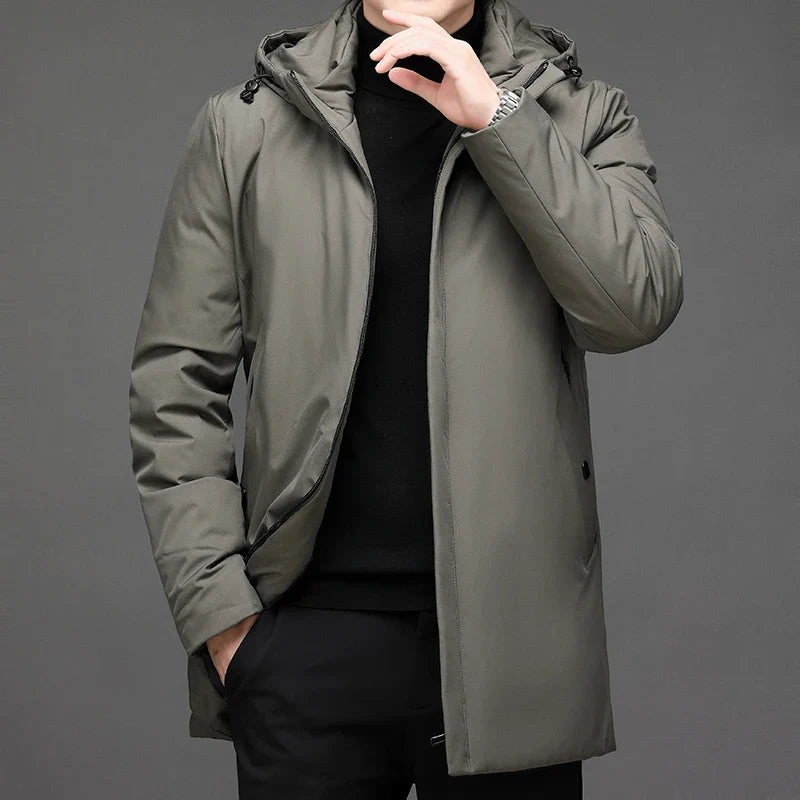 Jacob Heritage Hooded Overcoat