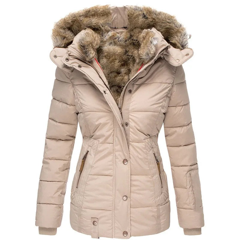 Belen - Warm winter coat with fur lining