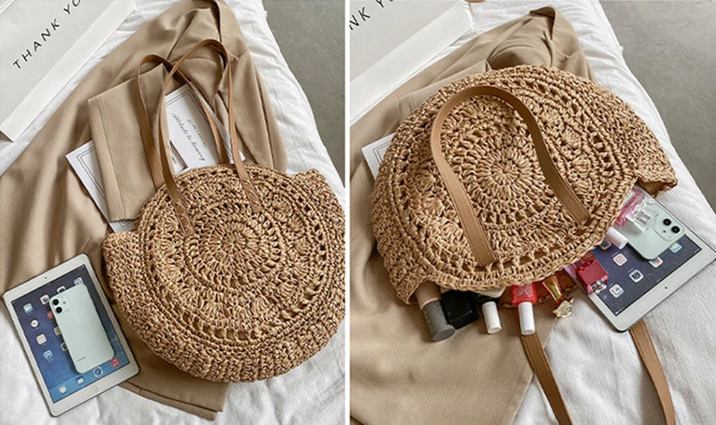 Natalia® | Multi-functional Straw Crossbody Bag