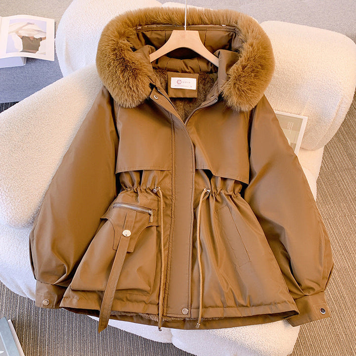 Amy - Elegant winter jacket with fur