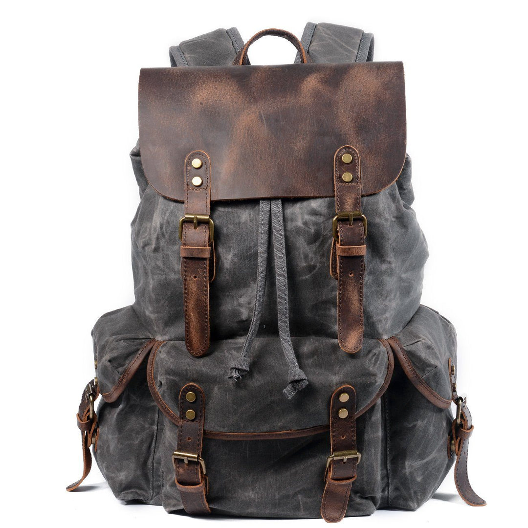 Linen leather backpack | SALZBURG