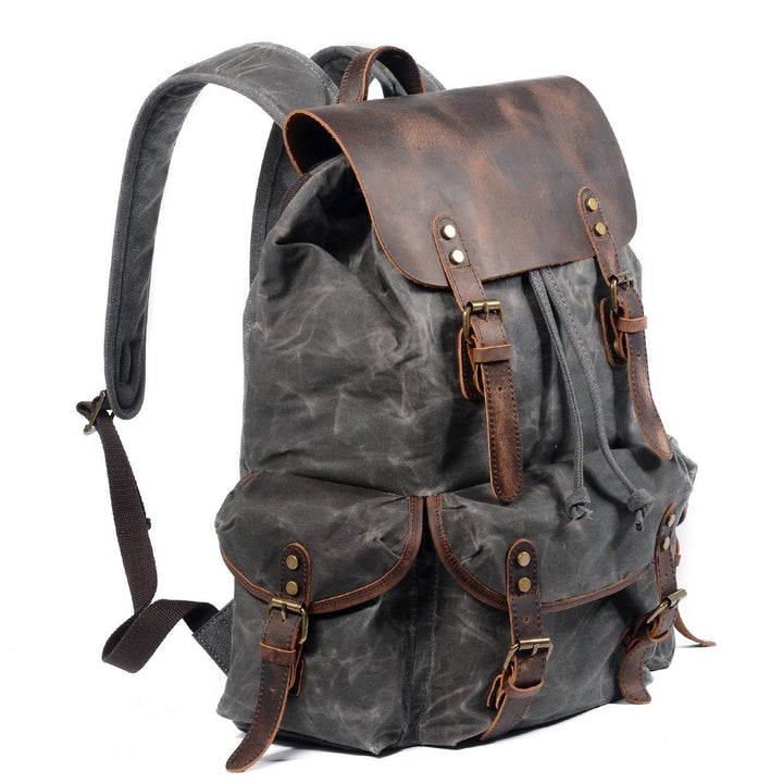 Linen leather backpack | SALZBURG