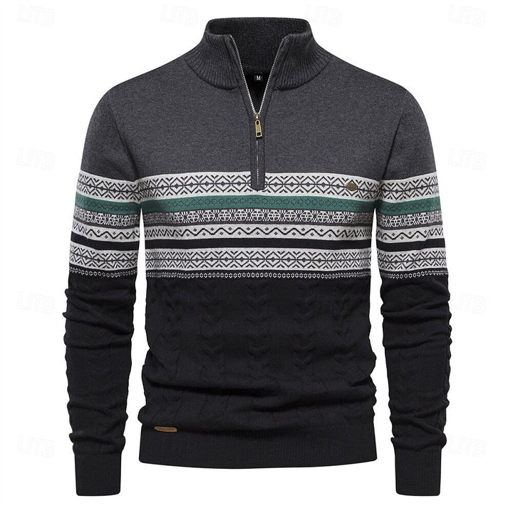 Carlo™ | Knit Sweater with Half Zip