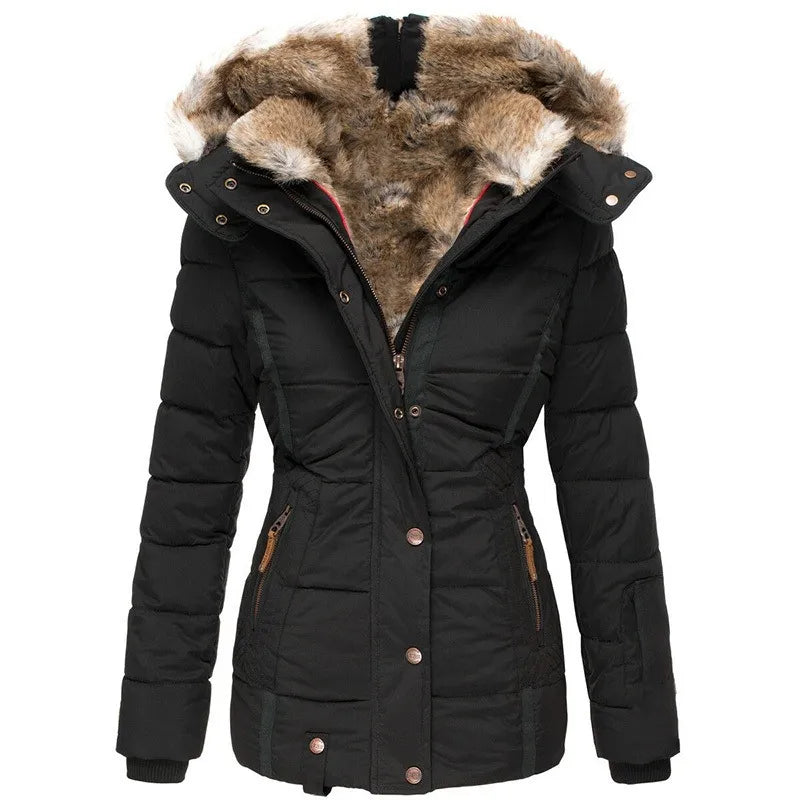 Belen - Warm winter coat with fur lining